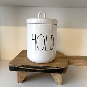 Rae Dunn HOLD Canister
